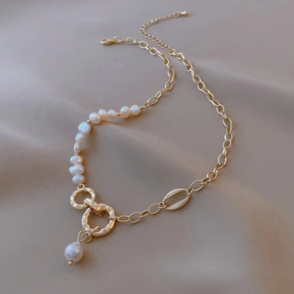 luxury baroque wind natural pearl necklace - Picture 2 of 5